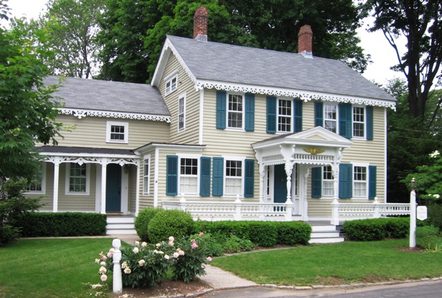 white great-house in oakville